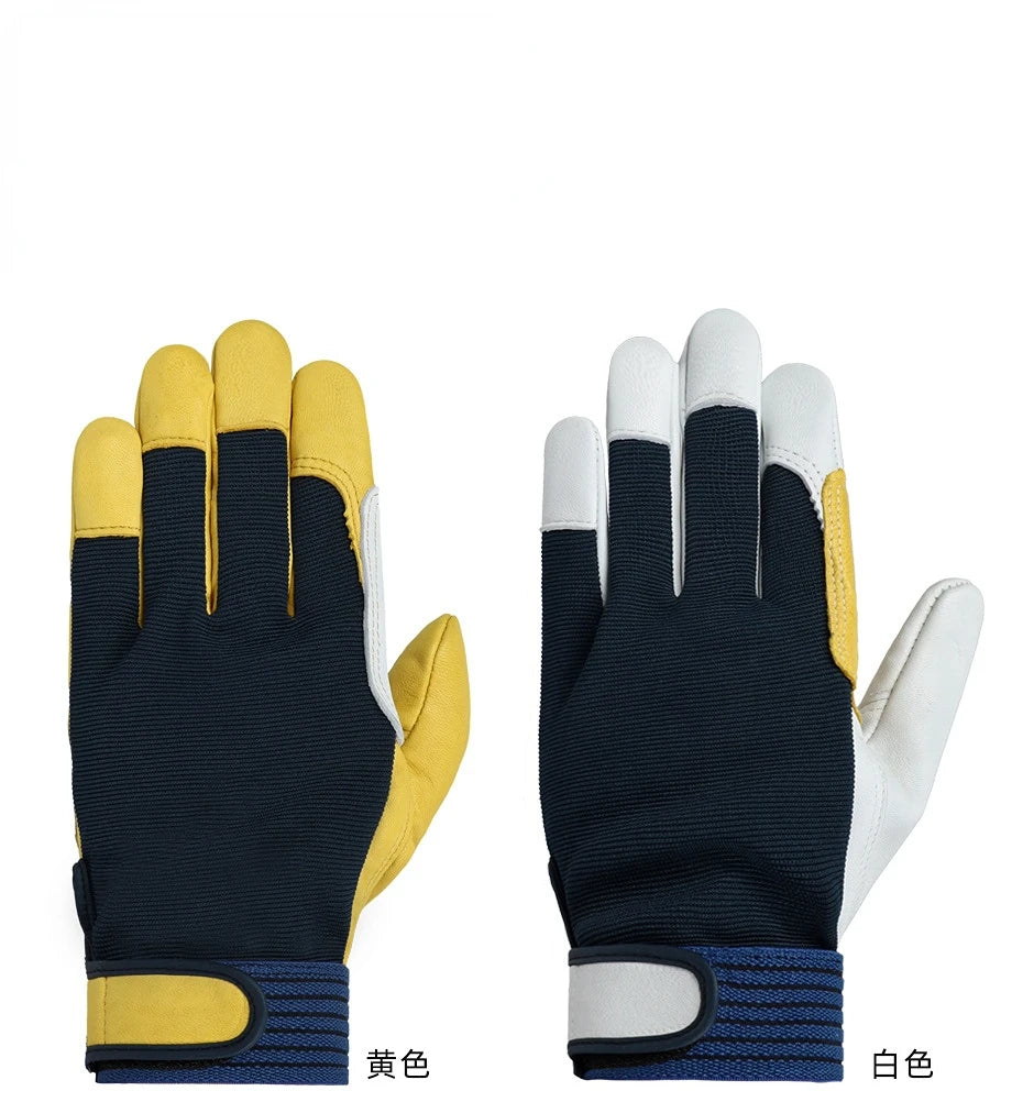 Men's Tough Grip Leather Work Gloves | Utility & Gardening