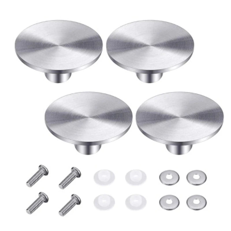 2 Sets/4 Sets Dutch Oven Knob Stainless Steel Pot Pan Lid Cover Handle Replacement Accessories Kits Kitchen Cookware