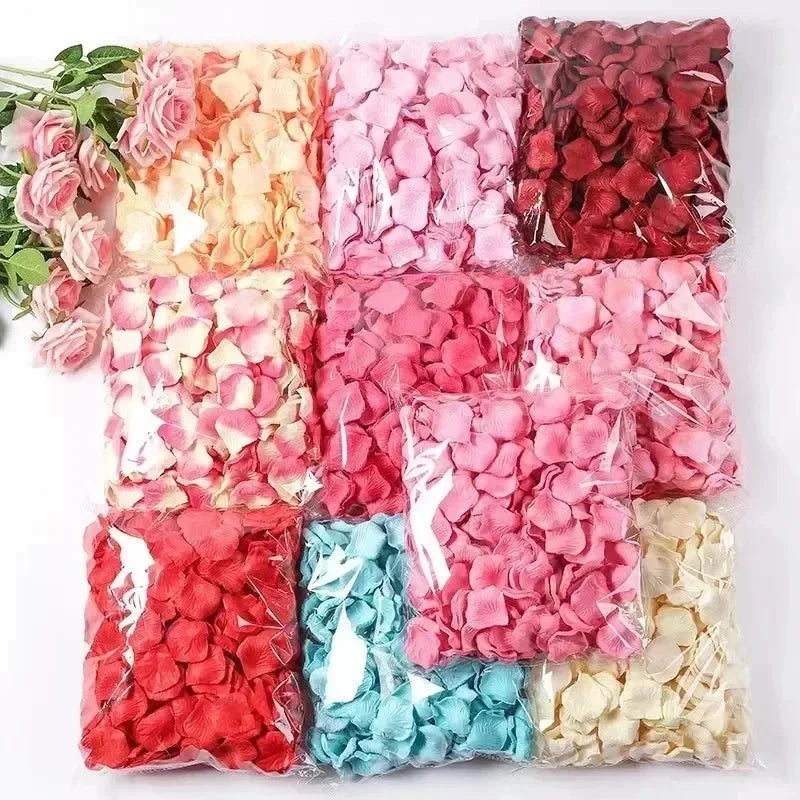 Silk Rose Petals for Wedding & Valentine's Day Decoration