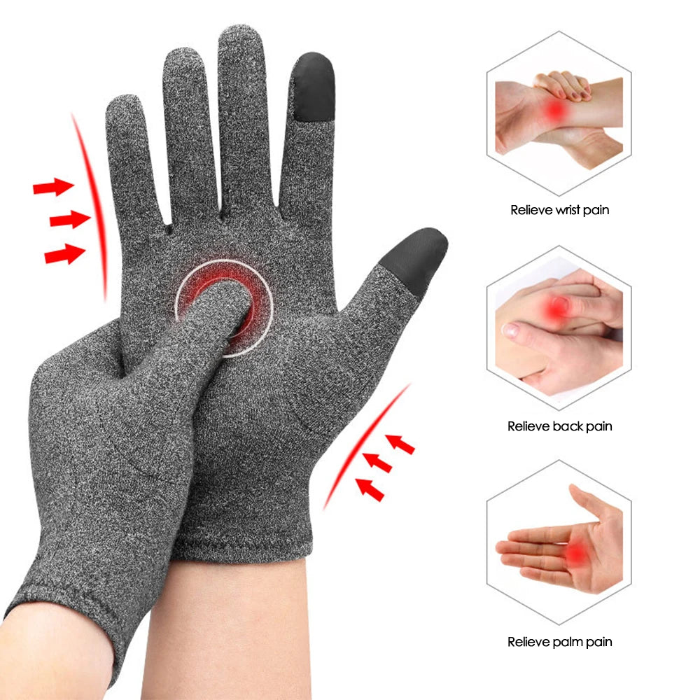 Magnetic Arthritis Gloves for Women - Rheumatoid Pain Relief & Compression