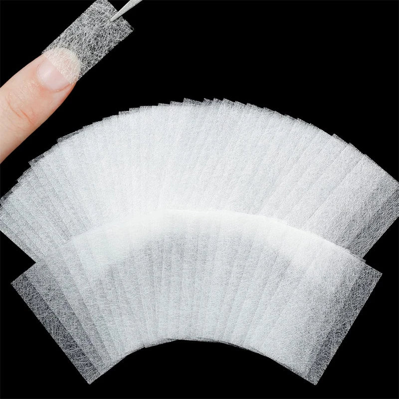 Nail Extension Silk Fiberglass Nail Wrapping Non-Woven Fiber Gel Nail Care Tool Women's DIY Nail Art Extension Accessories