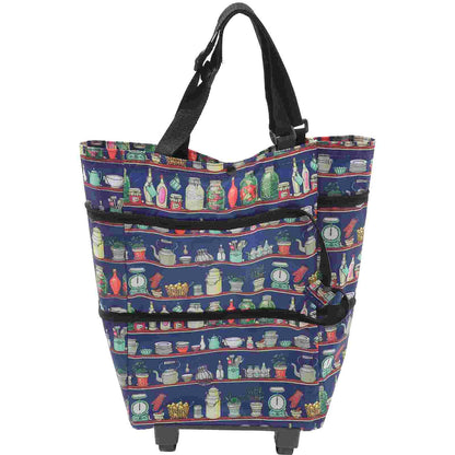 Tote Shopping Bag with Wheels | Foldable Trolley Cart