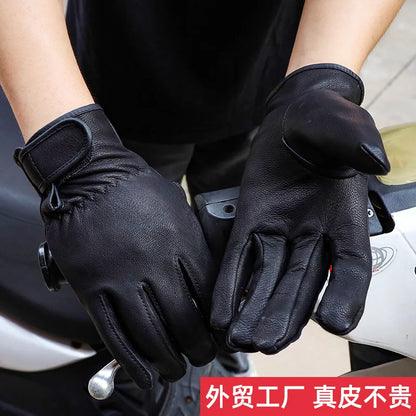 Men's Tough Grip Leather Work Gloves | Utility & Gardening