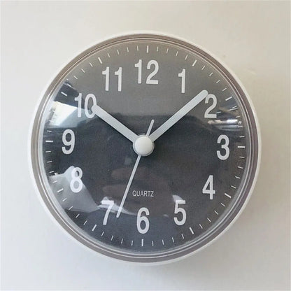 Mini Anti-Fog 7cm Waterproof Wall Clock for Bathroom & Kitchen