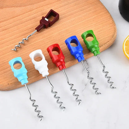 Wine Opener Creative Pen Holder Bottle Opener Keychain Outdoor Portable Mini Wine Beer Can Opener Wood Corkscrew Kitchen Tools