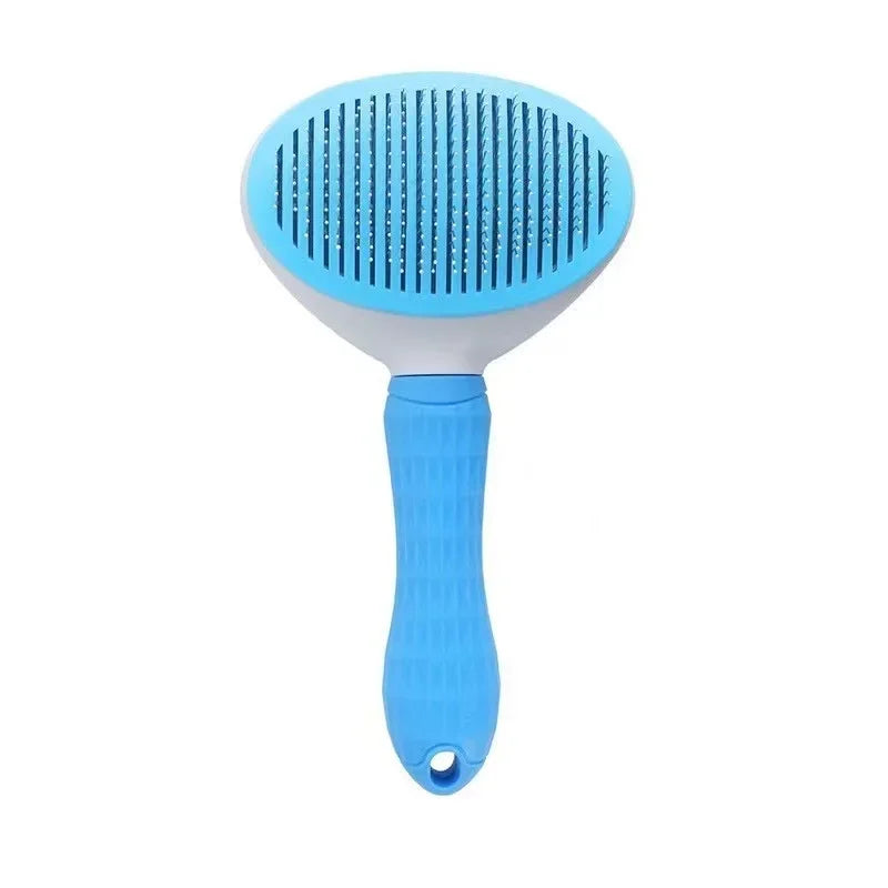 One-Click Hair Removal Pet Comb – Automatic Cat & Dog Grooming Brush