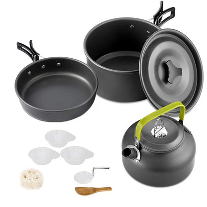 Portable Camping Cookware Set | Outdoor Picnic Teapot