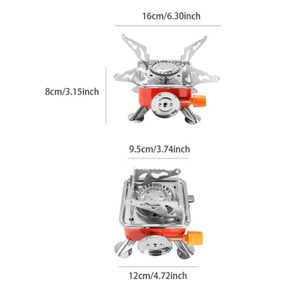 Portable Mini Square Stove – Ultra-Light Camping Cookware