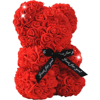 Rose Bear Artificial Foam Teddy Bear Valentine's Gift