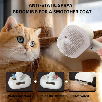 Pet Spray Grooming Comb – Removes Hair Fluffs for Dogs & Cats"