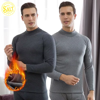 Winter Men’s Thermal Underwear Set - Plus Velvet Pajamas & Leggings